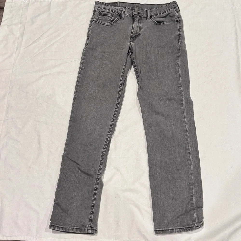 Levi 514 Straight Fit Jeans Mens 30x32 Gray Denim‎ Grunge Streetwear Indie Skate